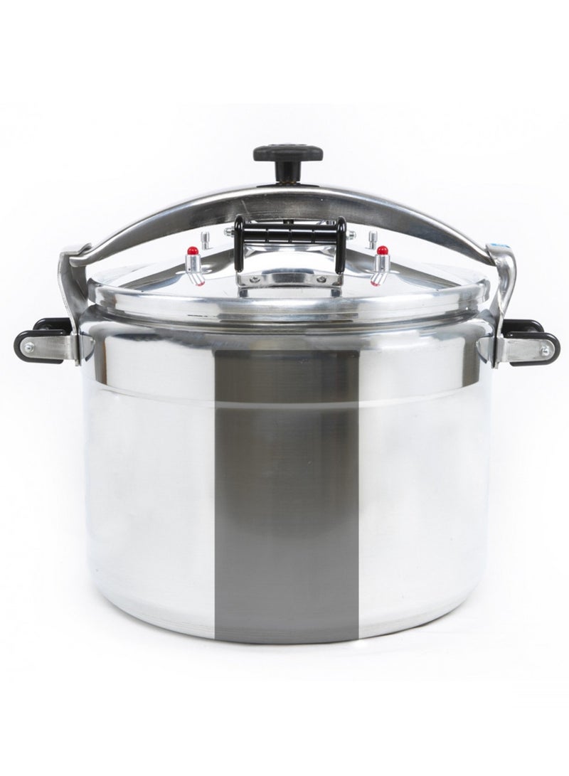 Smart Kitchen Aluminum Pressure Cooker With 2 Whistles, 2 Safety Valves And 4 Handles Available In Different Capacities - Image 3