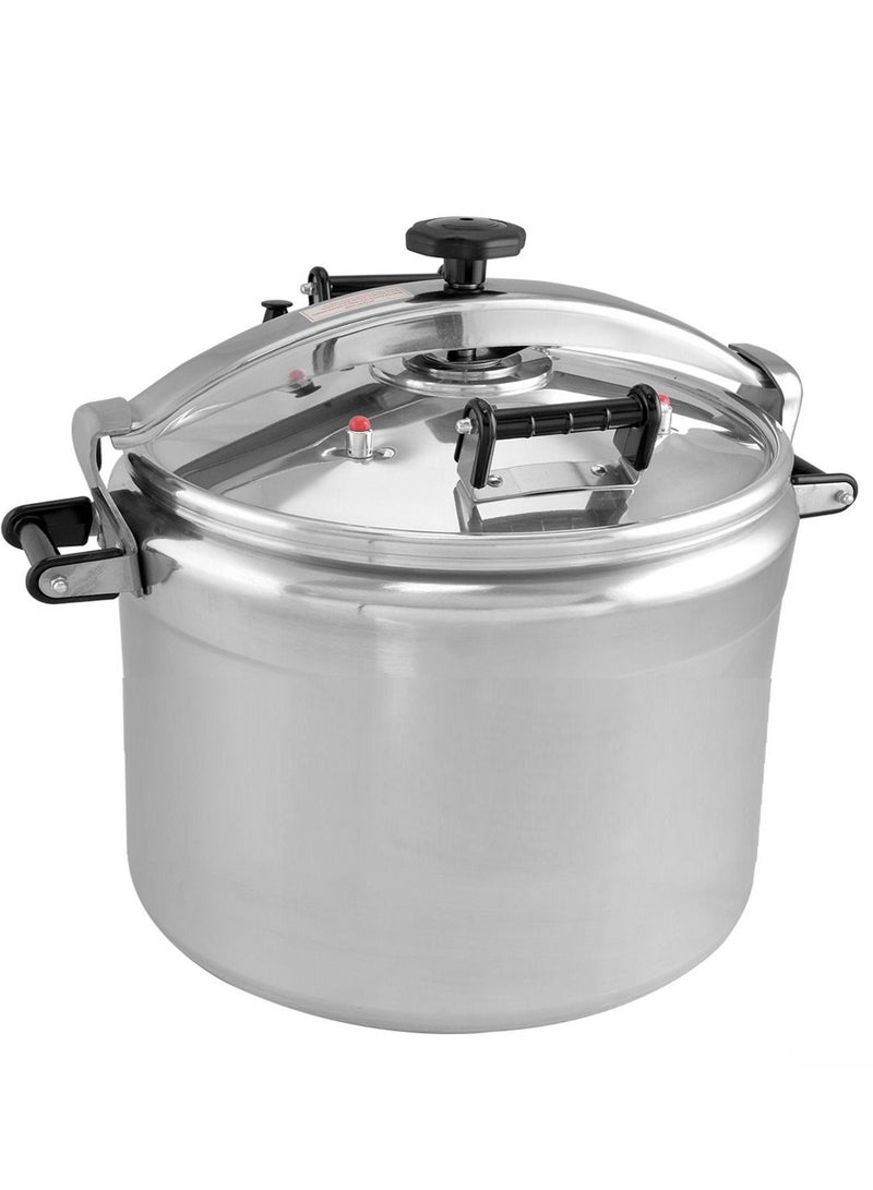Smart Kitchen Aluminum Pressure Cooker With 2 Whistles, 2 Safety Valves And 4 Handles Available In Different Capacities - Image 2