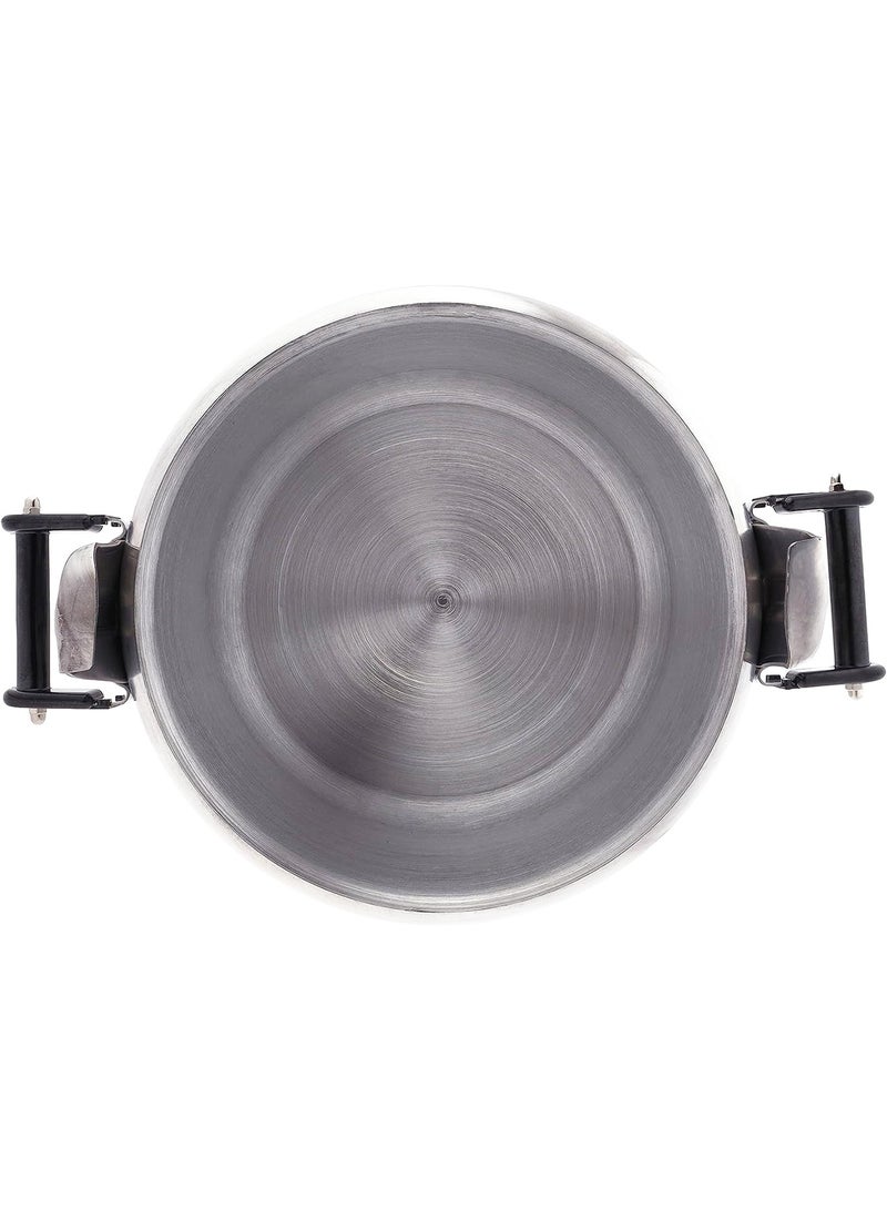 Smart Kitchen Aluminum Pressure Cooker With 2 Whistles, 2 Safety Valves And 4 Handles Available In Different Capacities - Image 5