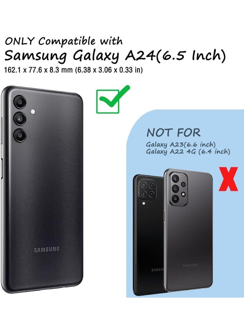 YJS Samsung Galaxy A24 Case Cover Slim Fit Jelly Silicone Case for Galaxy A24 Shockproof Matte Finish Phone Cover for Samsung Galaxy A24 - Image 2