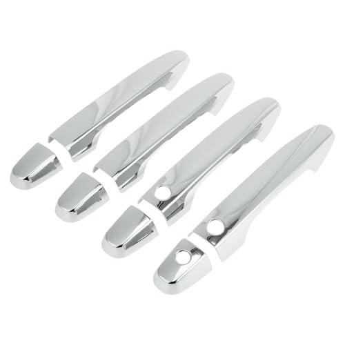 HEROFFIX 1 Set Car Door Handle Cover for Honda CRV 20122016 Outside Silver Tone ABS - Image 1