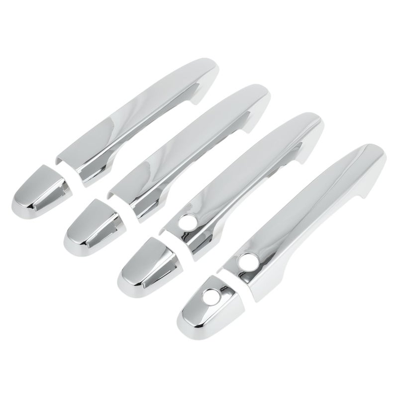 HEROFFIX 1 Set Car Door Handle Cover for Honda CRV 20122016 Outside Silver Tone ABS - Image 3