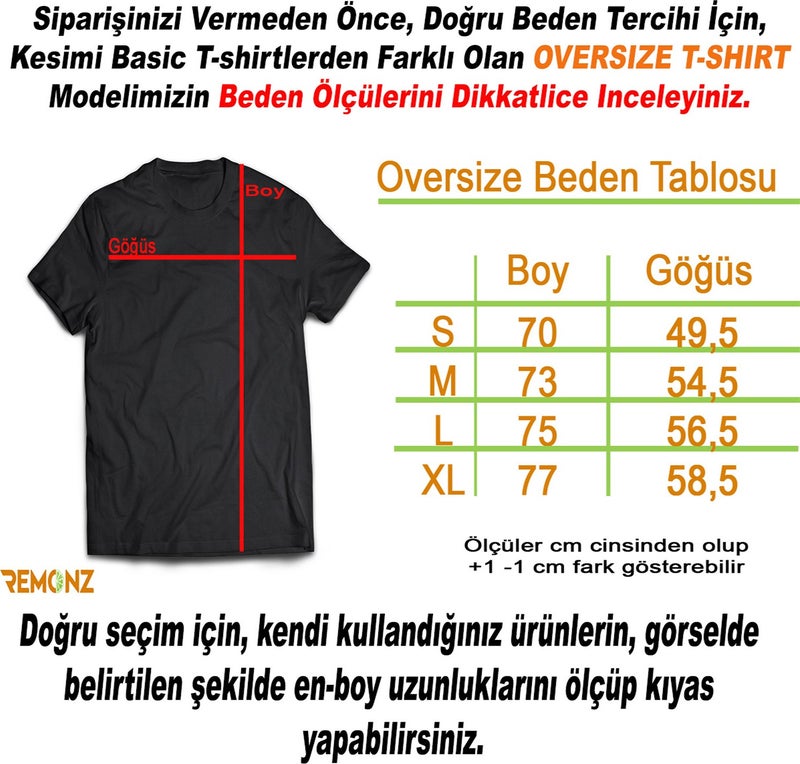 Remonz Witcher Printed 100% Cotton Oversize T-Shirt Plus Size T-Shirt  - Image 2