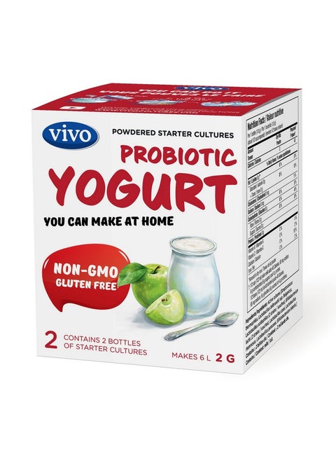 Probiotic Yogurt Starter/Natural (5 Boxes. 10 Bottles) Makes Up To 30 Quarts Of Yogurt.