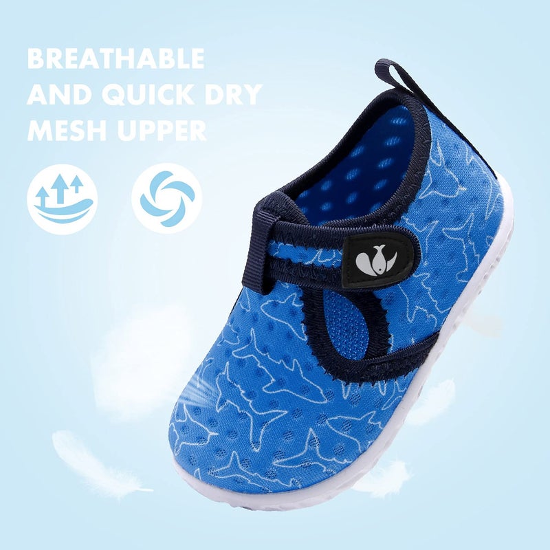 FEETCITY Boys Girls Water Shoes Kids Quick Dry Aqua Socks Non-Slip Barefoot for Sport Beach Swim Surf Toddler 8 - Image 4