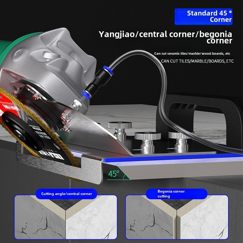100 type angle grinder ceramic tile chamferer portable new 45 degree chamferer fixed woodworking bricklayer set cutter(100 type angle grinder chamferer) - Image 3