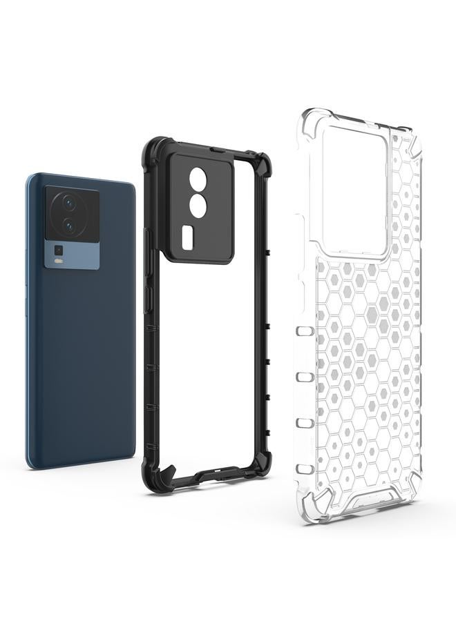 إيروريكس جراب لهاتف vivo iQOO Neo7 مقاوم للصدمات على شكل خلية نحل من البولي يوريثين الحراري + جراب هاتف من البولي يوريثين الحراري - Image 3