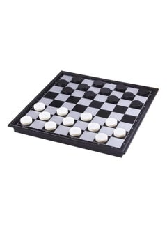 Checkers Board Game, Magnetic Travel Draughts Piece Set with Folding/Portable Storage Board, Traditional Game Educational Toys for Kids/Children/Adults Gift (25x25x2cm, Black/White) - pzsku/Z4150143E56986B214315Z/45/_/1703864886/d6a0aed7-5022-49aa-b7b7-432dc003e324