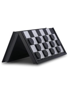 Checkers Board Game, Magnetic Travel Draughts Piece Set with Folding/Portable Storage Board, Traditional Game Educational Toys for Kids/Children/Adults Gift (25x25x2cm, Black/White) - pzsku/Z4150143E56986B214315Z/45/_/1703864891/1301371b-205c-4a3e-bc73-cc1862dbbf00