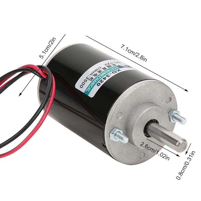 12V 3000 RPM DC Electric Motor For Cotton Candy Machine And Small Cutting Grinding - Image 4