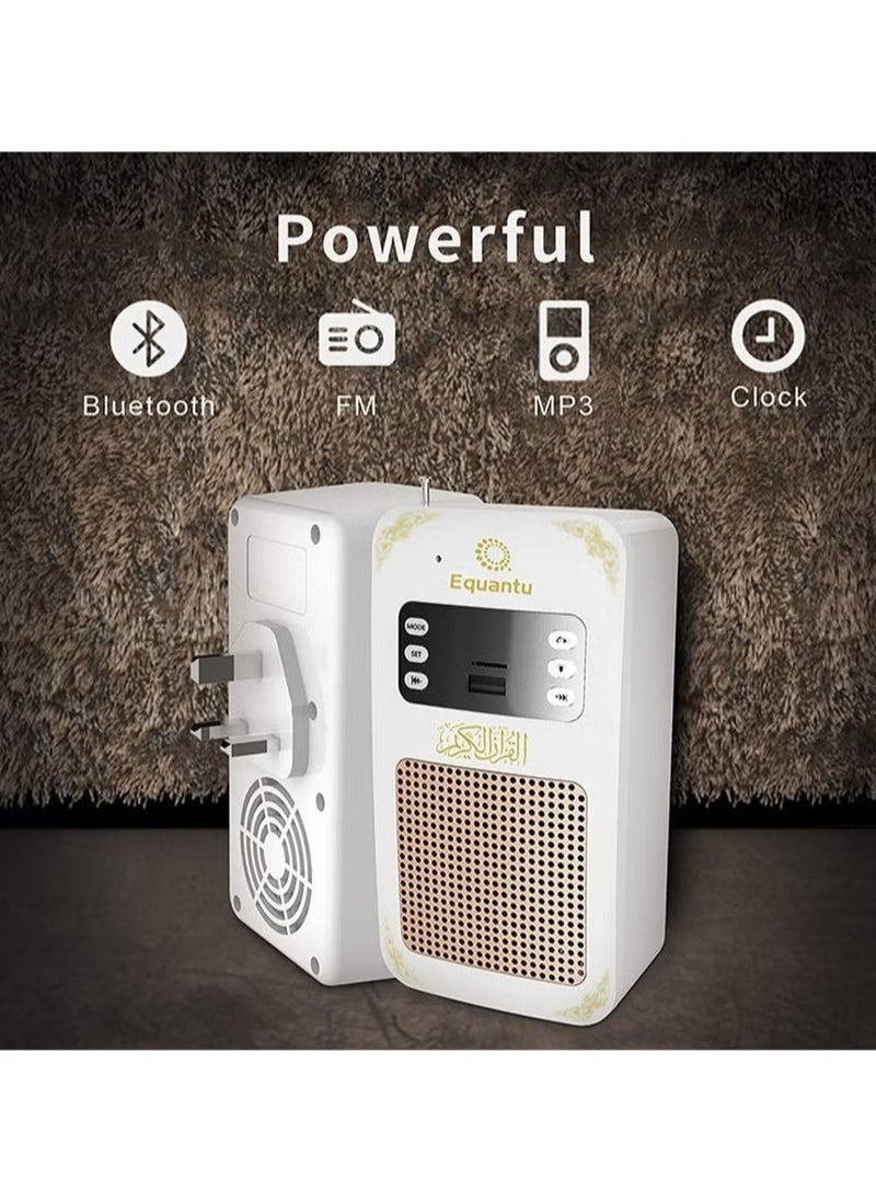 JAJEEK SQ669 Portable Small Bluetooth Speaker MP3 Arabic Translator Quran Player with USB Jack – White - Image 5