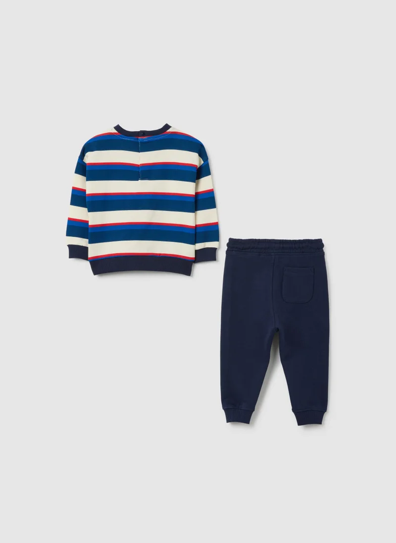 او في اس طقم أطفال قطن نقي بقصة عادية متعدد الألوان