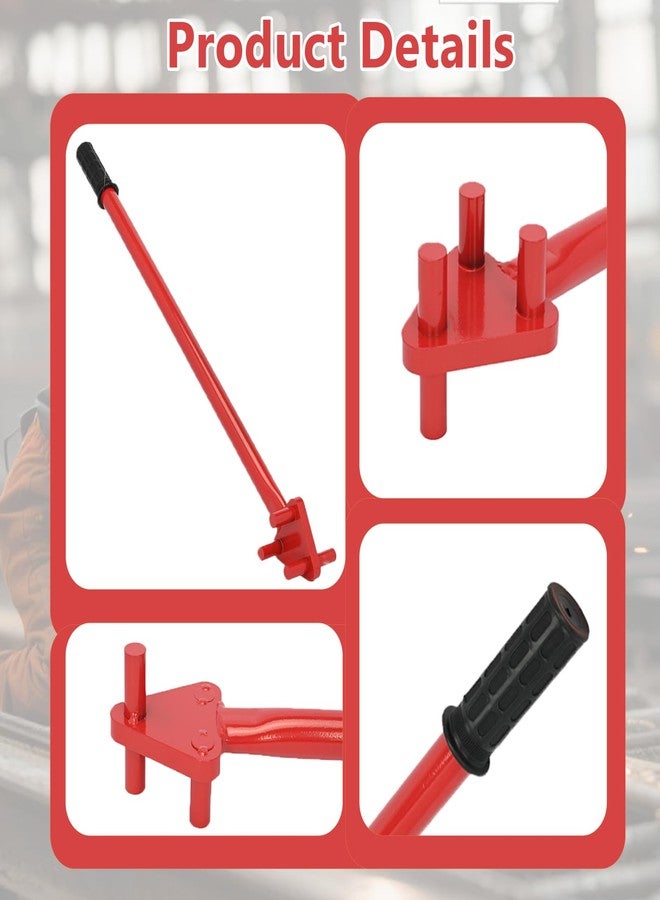 tonchean Manual Rebar Bender for 5/8" Bars Hand Operated Metal Bending Tool with Reverse Head for Flat Steel and Steel Rods - Image 3