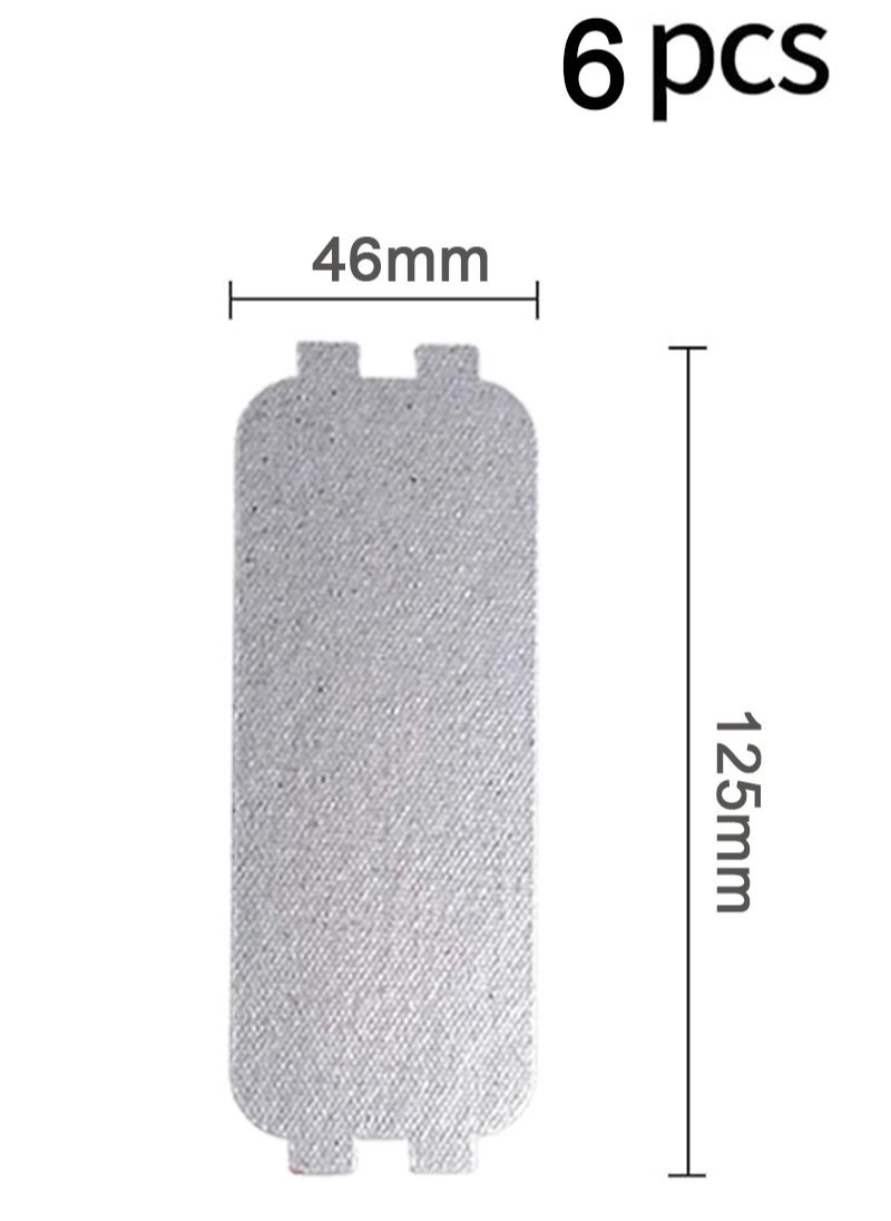 Apustim 6 Pieces Microwave Oven Parts Waveguide Cover Universal Mica Sheet Microwave Oven Repair Parts Suitable for Kitchen Home Office Restaurant（125mmX46mm）  - Image 4