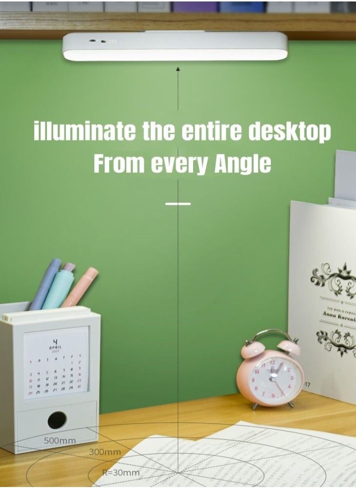 WAOKN - New White Adjustable Light Angle Magnetic Led Night Light Available USB Rechargeable Soft and No Blue Light With 1200Mah Large Capacity Table Lamp With Remote Control - Image 1