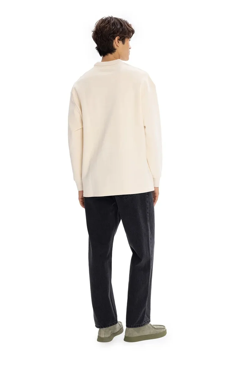 Giesto Beige Natural GIESTO Comfort Fit Polo Shirt with Button Detail for Men | Best Price UAE
