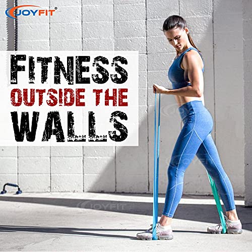 Joyfit Resistance Loop Bands - for Strength Training, Fitness Exercises, Pull up and Chin up Support, Leg, HIPS, Core, Back, Chest and Arms Workout for Men and Women at Home and Gym (Purple) - Image 5