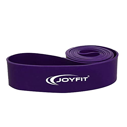 Joyfit Resistance Loop Bands - for Strength Training, Fitness Exercises, Pull up and Chin up Support, Leg, HIPS, Core, Back, Chest and Arms Workout for Men and Women at Home and Gym (Purple) - Image 1