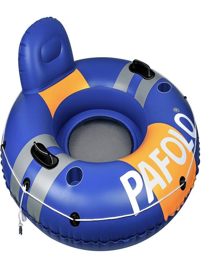 Pafolo River Tubes for Floating Heavy Duty, Pool Float Adult, 53" Inflatable Float Tube for Beach Lake Rafting, River Floats with Mesh Bottom - Image 1