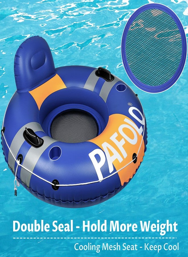 Pafolo River Tubes for Floating Heavy Duty, Pool Float Adult, 53" Inflatable Float Tube for Beach Lake Rafting, River Floats with Mesh Bottom - Image 3
