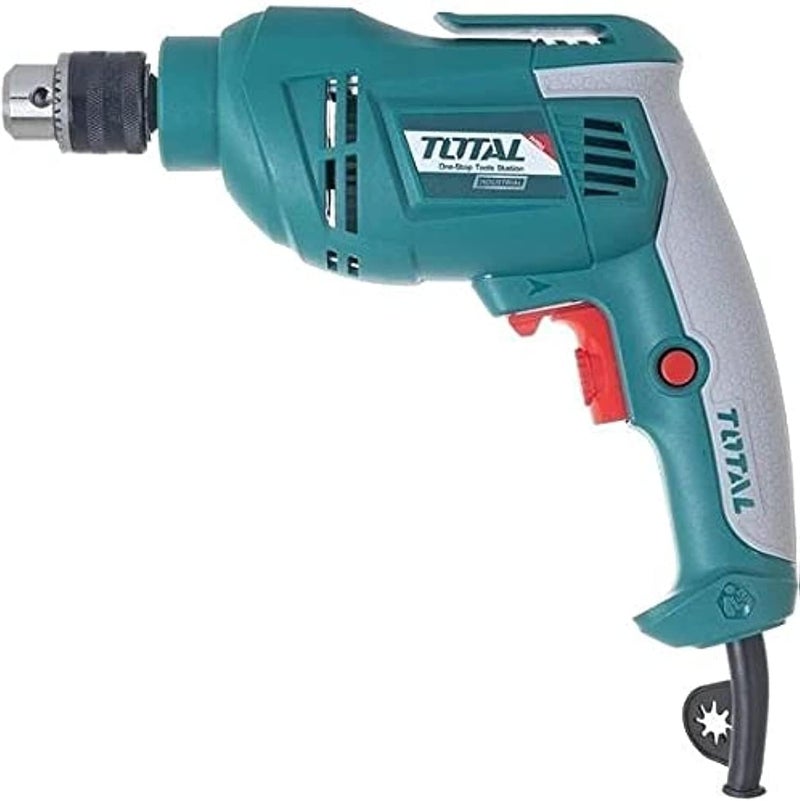 TOTAL Electric Drill 500W, 10Mm, Forward, Reverse, Td2051026