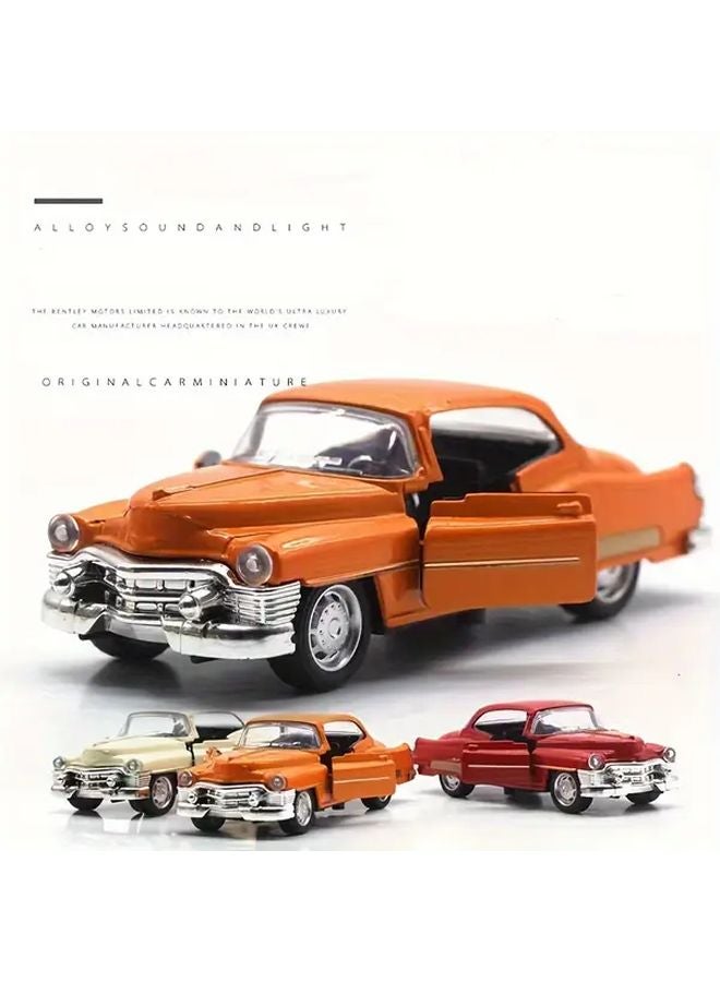 1 36 Scale Alloy Metal Classic Car Model Toy Red Color Opening Doors Vintage Retro Christmas Gift - Image 2