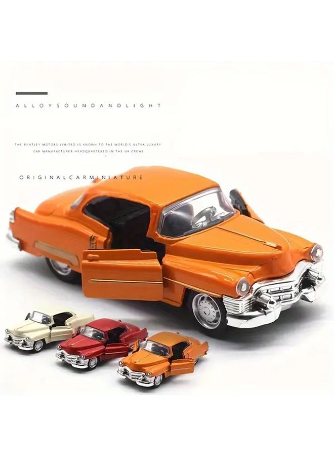 1 36 Scale Alloy Metal Classic Car Model Toy Red Color Opening Doors Vintage Retro Christmas Gift - Image 5