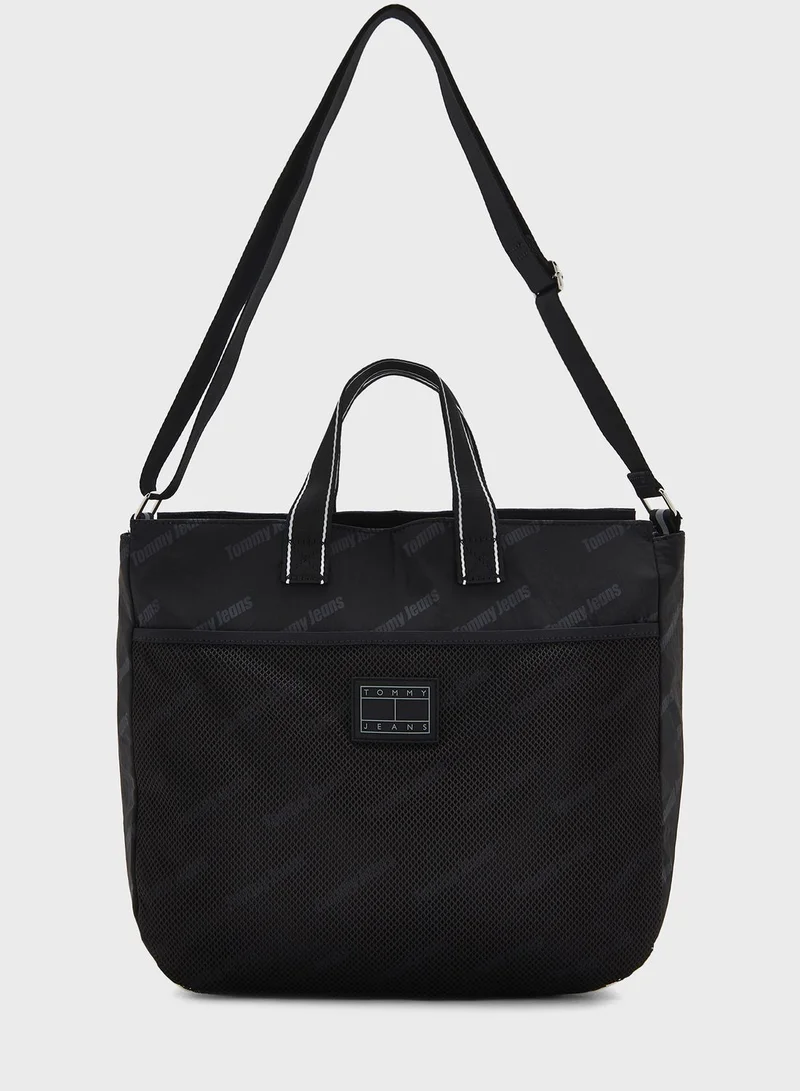 TOMMY HILFIGER Skater Top Handle Tote Bag