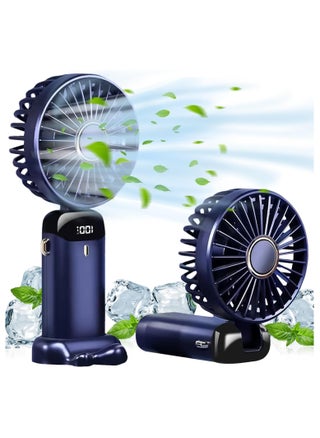 Portable Handheld Fan - Digital Display - 5 Speeds - USB Charging Port - 90 Degree Foldable - Different Colors (Blue, Green, White, Pink) - Elegant and Quiet Design - Suitable for Home, Work and Travel - pzsku/Z4150BFD0FB32981E6E1AZ/45/1748716172/3dcf495a-392c-4c46-9045-436a4e9bb8c2