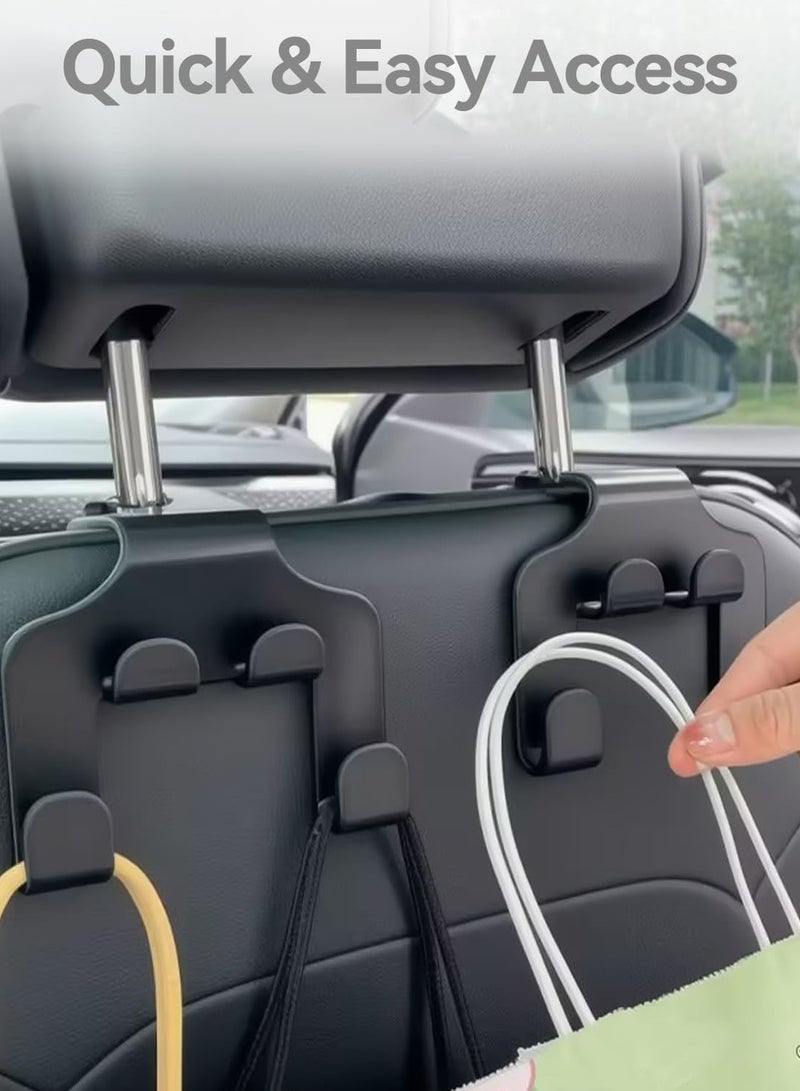 Oasisgalore 2 in 1 Thickened Car Purse Hooks for Hanging, Holds Up to 60lbs, 2 Pack  - Image 2