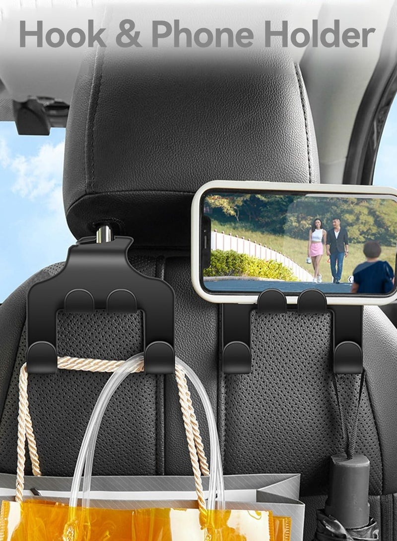 Oasisgalore 2 in 1 Thickened Car Purse Hooks for Hanging, Holds Up to 60lbs, 2 Pack  - Image 3