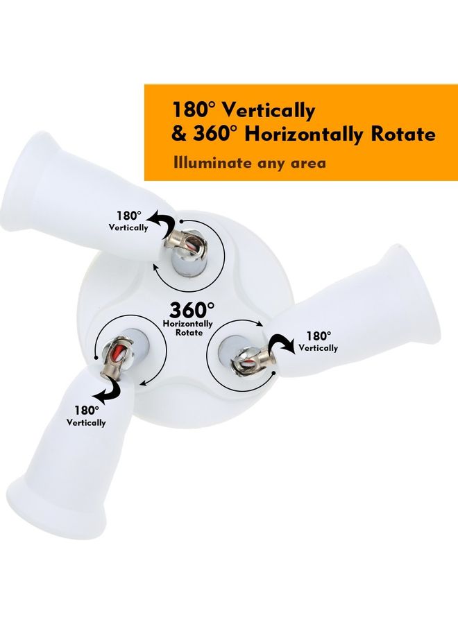 3 In 1 Light Socket White - Image 3