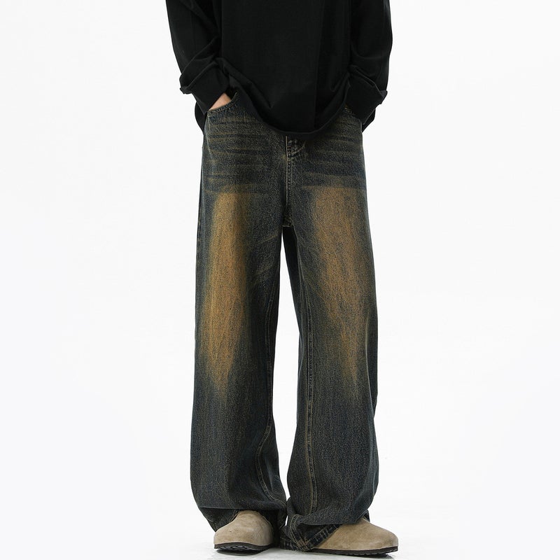 Unisex Classic Denim Jeans Loose Fit Daily Outdoor Wear - Image 2
