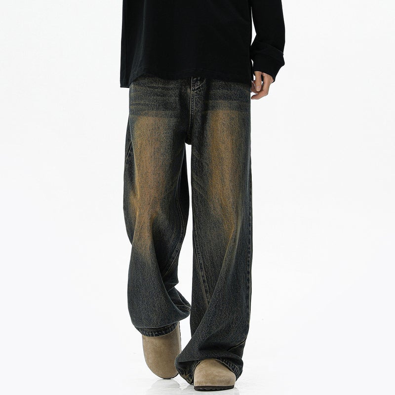 Unisex Classic Denim Jeans Loose Fit Daily Outdoor Wear - Image 3