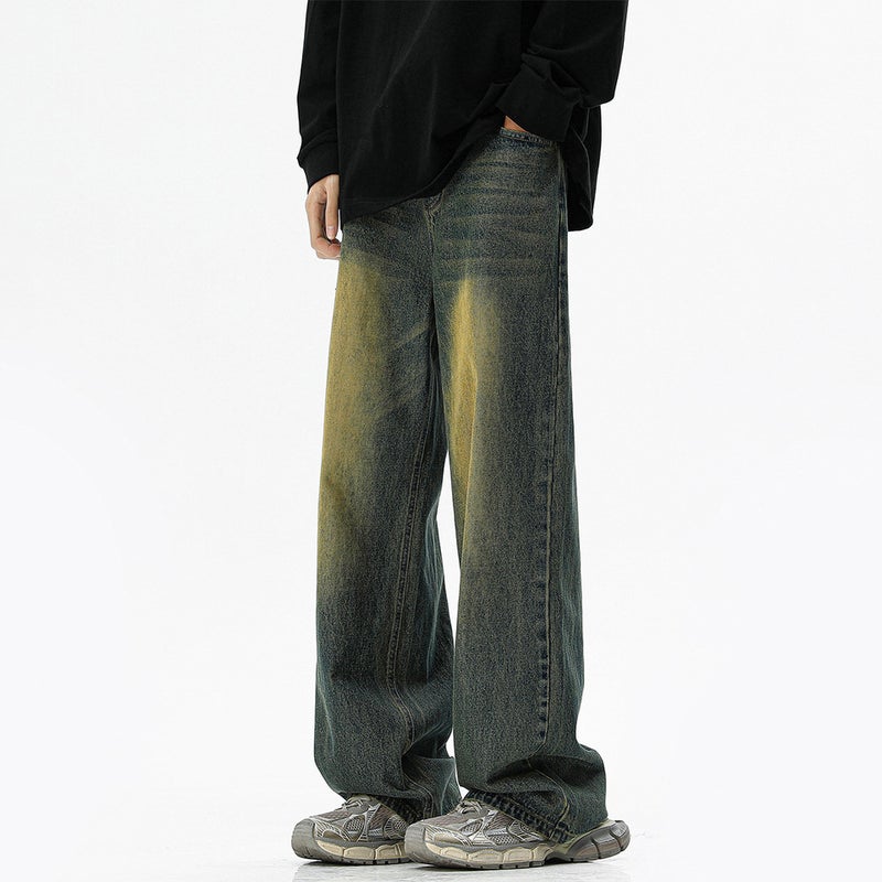 Unisex Classic Denim Jeans Loose Fit Daily Outdoor Wear - Image 1