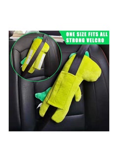 KASTWAVE Kids Travel Pillow for Car, Children's Dinosaur Travel Seat Belt Pillow, Seat Belt Cushion, Car Seat Vehicle Seat Strap Head Neck Support Shoulder Pad, Animal Car Traveling Pillows for Children Baby  - Image 5