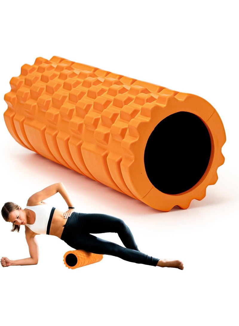 SportQ Foam Roller High Density 13" Patented Exercise Roller for Deep Tissue Muscle Massage, Improves Mobility - Image 1
