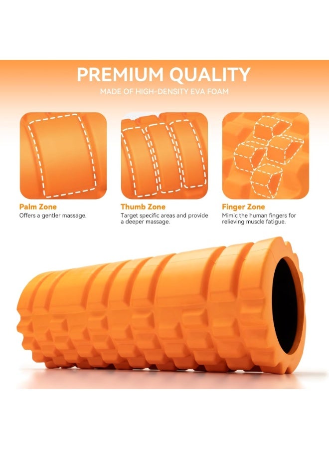 SportQ Foam Roller High Density 13" Patented Exercise Roller for Deep Tissue Muscle Massage, Improves Mobility - Image 2