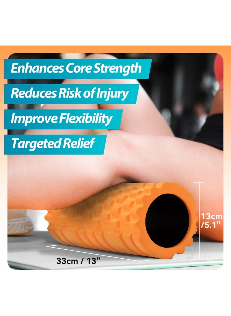 SportQ Foam Roller High Density 13" Patented Exercise Roller for Deep Tissue Muscle Massage, Improves Mobility - Image 3
