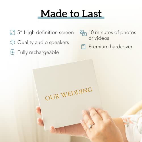 Heirloom Thank You Video Book - Create Your Own Digital Greeting Card Gift with Your Memories - Anniversary, Christmas, Wedding - Plays 10 Minutes of Video and Photos - Image 4