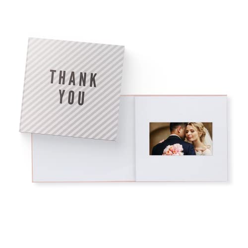 Heirloom Thank You Video Book - Create Your Own Digital Greeting Card Gift with Your Memories - Anniversary, Christmas, Wedding - Plays 10 Minutes of Video and Photos - Image 1