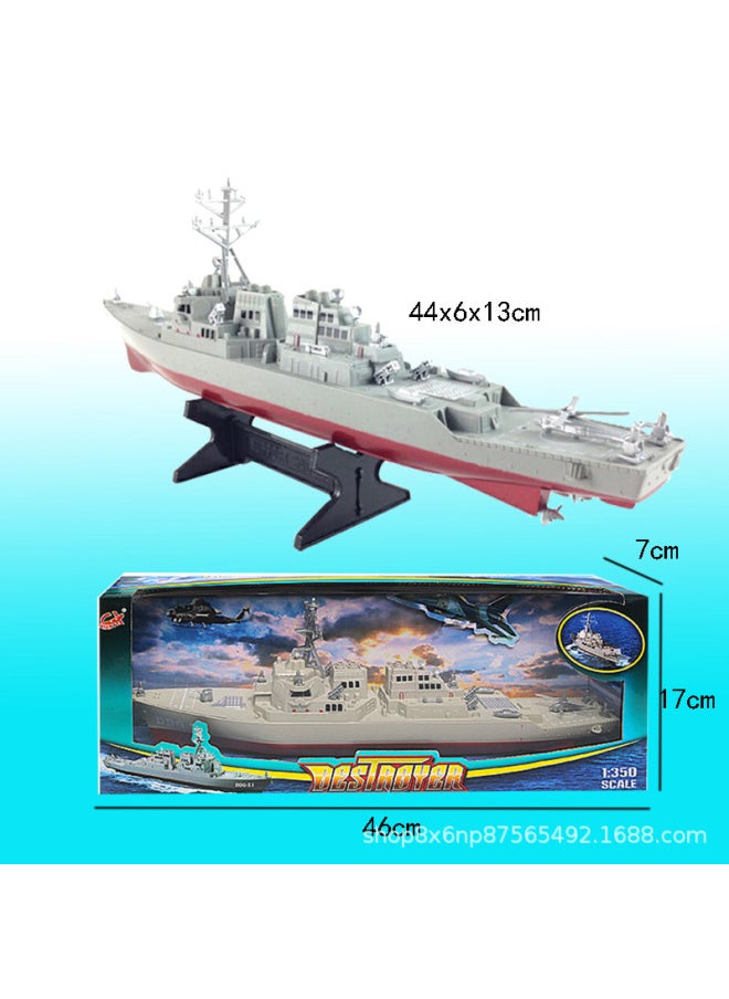 Plastic Finished Ship Simulation Ship Model Aircraft Carrier Sea Nuclear Submarine Destroyer Children's Toy Warship Wholesale-Color:43cm Nuclear Submarine Model  - Image 4