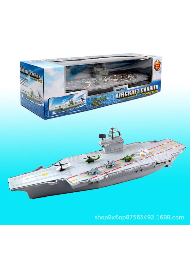 Plastic Finished Ship Simulation Ship Model Aircraft Carrier Sea Nuclear Submarine Destroyer Children's Toy Warship Wholesale-Color:43cm Nuclear Submarine Model  - Image 3