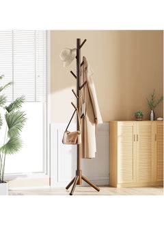 Freestanding Wooden Coat Rack, Multi-Functional Coat Tree with 8 Hooks, 3 Adjustable Sizes for Clothes, Hat, Handbags Stand Used in Bedroom Office Entryway Hallway - pzsku/Z41510B36D0F204BF82D5Z/45/_/1723710979/ea72b83f-edd3-4c13-b855-f98c218fa955