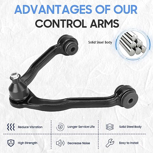 ILONPA Front Upper Control Arm w/Ball Joint K80826 for 2000-14 Chevrolet Suburban 1500/Tahoe/Avalanche 1500/Express 1500 2500, 2002-06 Cadillac Escalade,1999-2006 GMC Sierra 1500 - Image 3