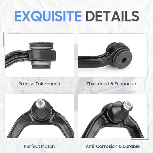 ILONPA Front Upper Control Arm w/Ball Joint K80826 for 2000-14 Chevrolet Suburban 1500/Tahoe/Avalanche 1500/Express 1500 2500, 2002-06 Cadillac Escalade,1999-2006 GMC Sierra 1500 - Image 5