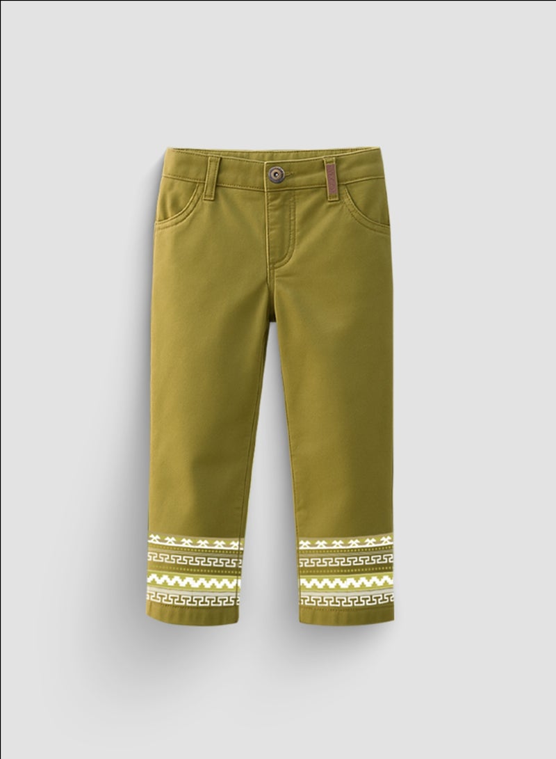Y&CO Printed Twill Pants - Image 1