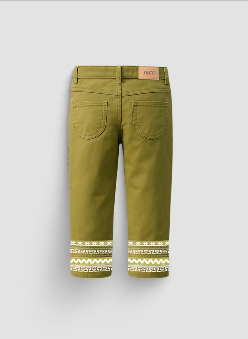 Y&CO Printed Twill Pants - Image 2
