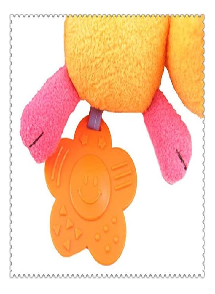 ORiTi Baby Pram Crib Ornament Hangings Red Cute Shape Design Spiral Plush Toys Stroller and Travel Activity Toy  - Image 5