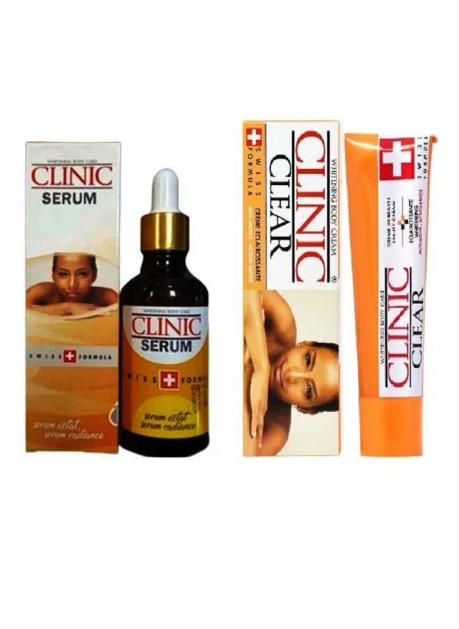 Clinic Clear Whitening Cream 50gm And Whitening Serum 50 ml 